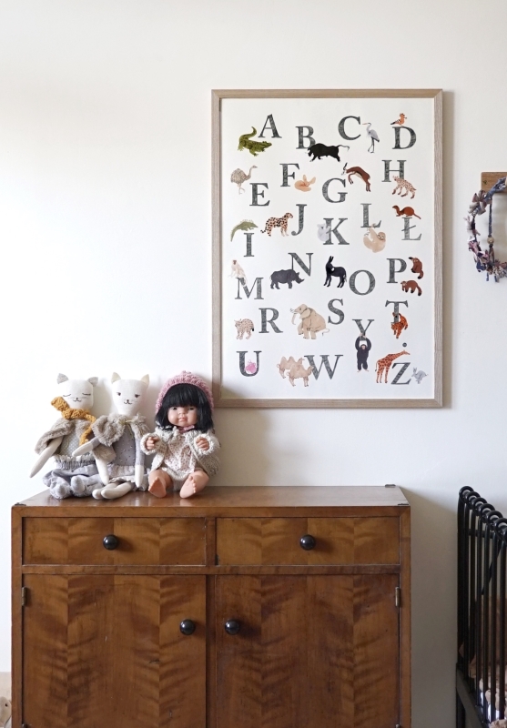 plakat do pokoju dziecka z polskim alfabetem