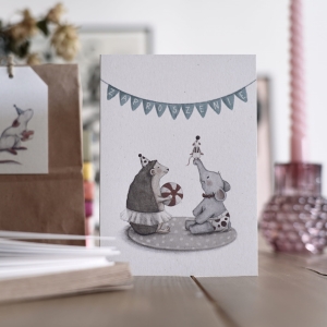 zaproszenie urodzinowe rozkładane z kopertą