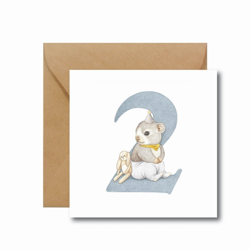 kartka na drugie urodziny