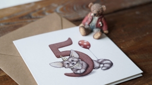 kartka okolicznościowa na piąte urodziny