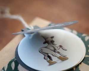 zawieszka do prezentów krówka